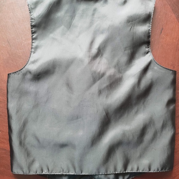 Blue button down with vest - Picture 7 of 8